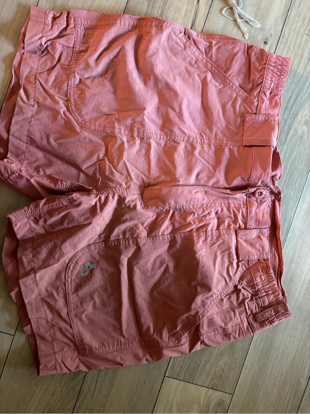 VintageMen's Hook & Tackle Athletic Shorts Lightweight Performance Coral
